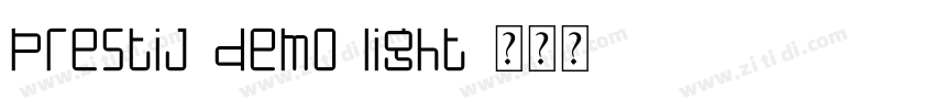 Prestij Demo Light字体转换